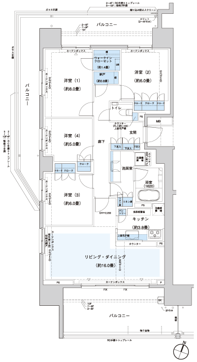Floor: 4LDK + WIC + N, the occupied area: 106.44 sq m, Price: 37,600,000 yen, now on sale