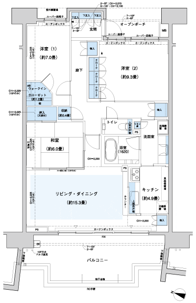 Floor: 3LDK + WIC, the occupied area: 102.42 sq m, Price: 41,500,000 yen, now on sale