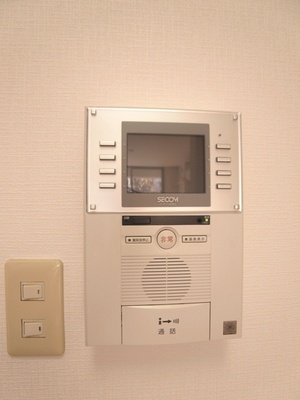 Security. Intercom with TV monitor you can see the face of the visitors.