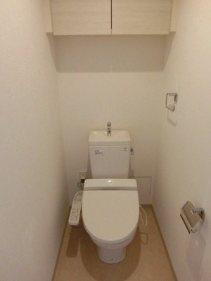 Toilet. With warm water washing toilet seat (the same type)