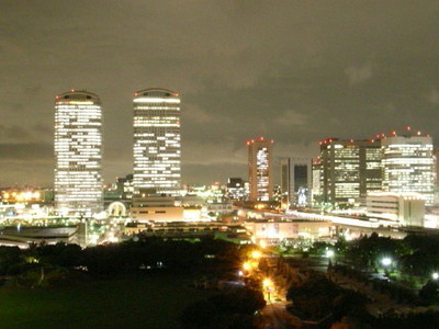 Other. Beautiful town at night of night view Makuhari Baytown