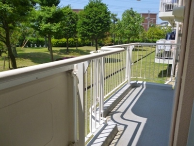 Other common areas. From the balcony, You can enjoy a beautiful lawn and plants. Your laundry even dry