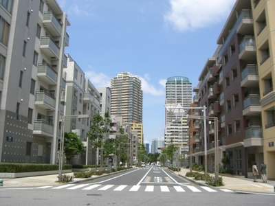 Other. Wire is underground, Beautiful cityscape of Makuhari Baytown with a sense of unity