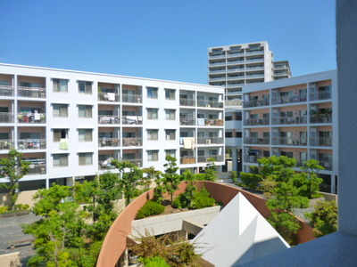 Other. Landscaped courtyard (below is a flat parking lot)