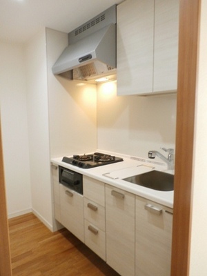 Kitchen. Convenient city gas type of system kitchen to self-catering