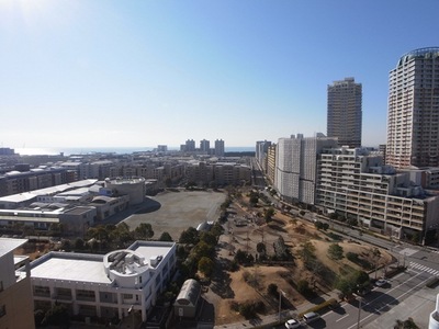 View. It is open-minded view overlooking the Baytown and the sea