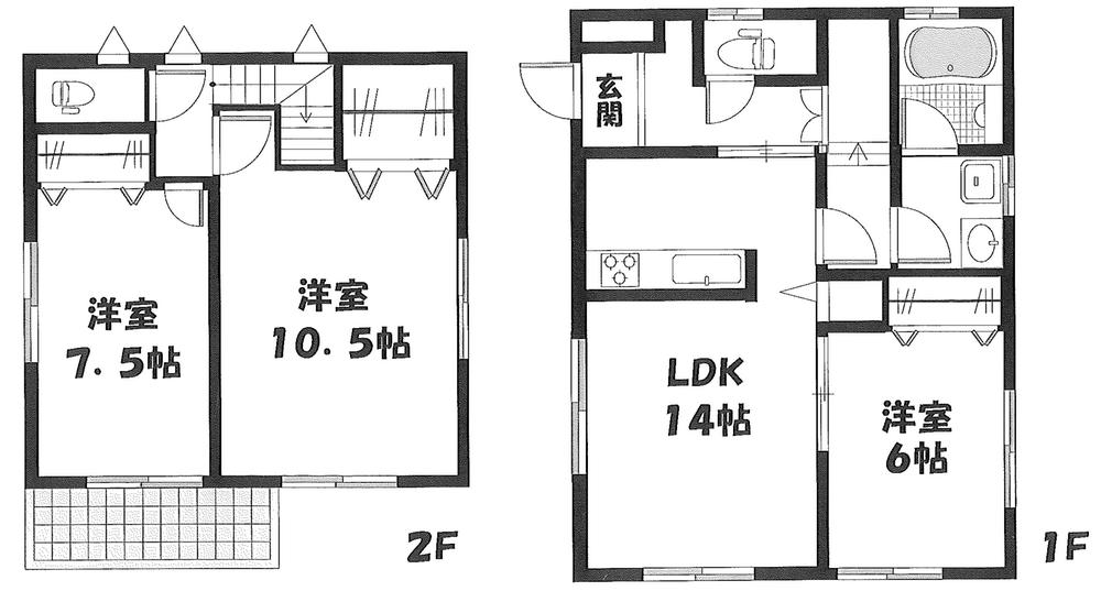 Floor plan. 27,800,000 yen, 3LDK, Land area 114.93 sq m , Building area 92.74 sq m