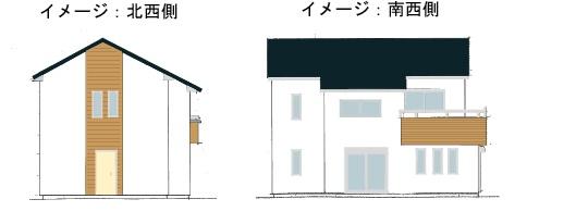 Building plan example (Perth ・ appearance). Building plan example (No. 3 place, No. 4 place) building price 15.5 million yen, Building area 30.55 square meters