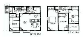 Floor plan. 22,800,000 yen, 4LDK, Land area 166.33 sq m , Building area 99.37 sq m