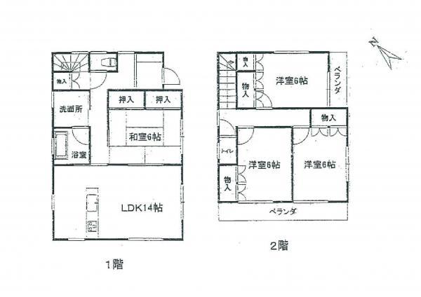 Floor plan. 16.8 million yen, 4LDK, Land area 117.73 sq m , Building area 97.29 sq m
