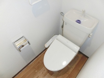 Toilet. Toilet with warm water washing toilet seat