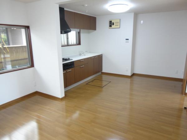 Living. It is shiny since the re-covering flooring