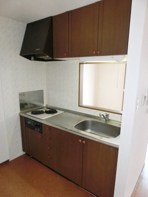 Kitchen. 2 lot gas stoves with kitchen