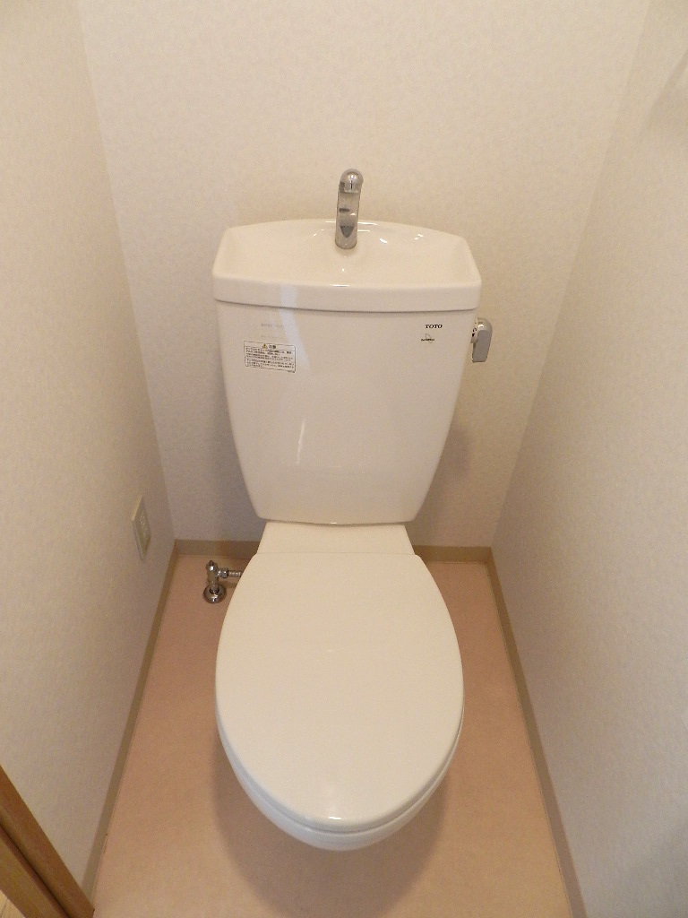 Toilet.  ※ Cleaning before