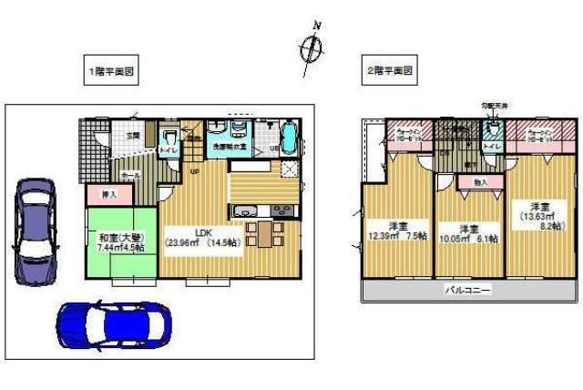Floor plan. 26,800,000 yen, 4LDK, Land area 133.65 sq m , Building area 99.14 sq m Floor