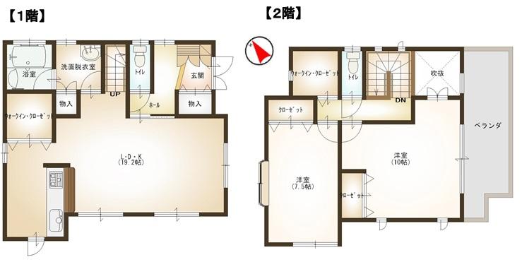Floor plan. 15.7 million yen, 2LDK + 2S (storeroom), Land area 107.48 sq m , Building area 96.87 sq m