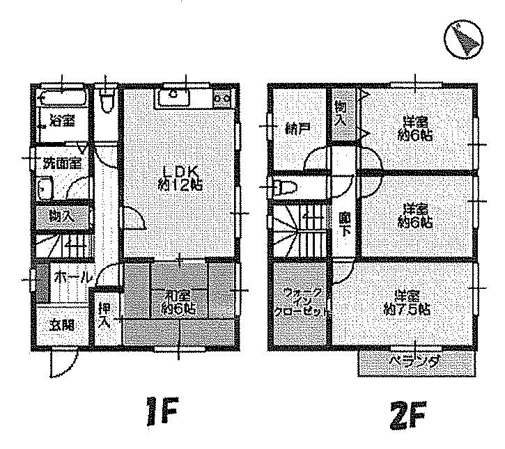 Floor plan. 22,800,000 yen, 4LDK, Land area 134.01 sq m , Building area 104.34 sq m