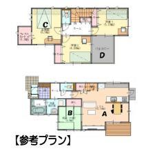 Building plan example (Perth ・ Introspection). Building plan (No. 2 locations)