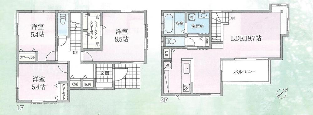 Floor plan. (3 Building), Price 25,200,000 yen, 3LDK+S, Land area 131.54 sq m , Building area 94.39 sq m