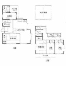 Floor plan. 15.8 million yen, 4LDK, Land area 158.34 sq m , Building area 125.86 sq m