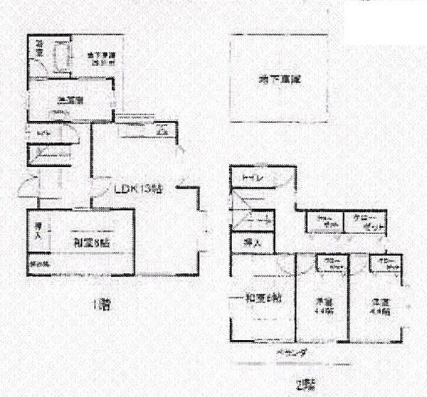 Floor plan. 15.8 million yen, 4LDK, Land area 158.34 sq m , Building area 125.86 sq m floor plan