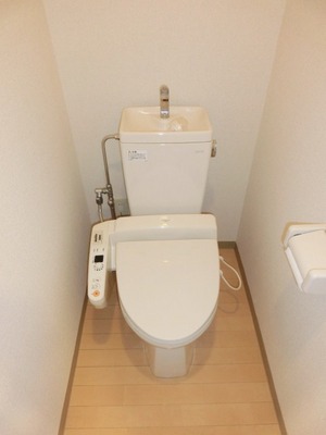 Toilet. Toilet with warm water washing toilet seat