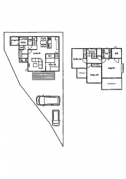 Floor plan. 32,600,000 yen, 4LDK, Land area 165.01 sq m , Building area 104.34 sq m