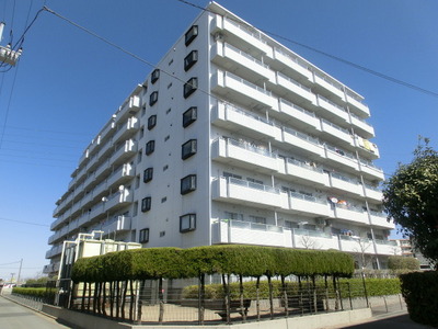 Building appearance. It is the apartment of the outer wall tiling