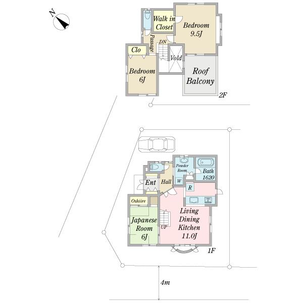 Floor plan. 24,800,000 yen, 3LDK, Land area 100.01 sq m , Building area 94.37 sq m three-way corner lot ・ All rooms 6 Pledge or larger 3LDK