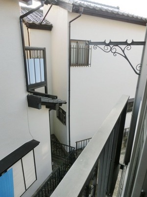 Balcony. There is also a space to put a clothesline.