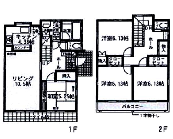 Floor plan. 21.5 million yen, 4LDK, Land area 157.88 sq m , Building area 99.16 sq m