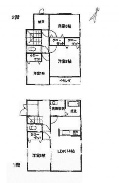 Floor plan. 15.9 million yen, 4LDK+S, Land area 190.89 sq m , Building area 101.37 sq m