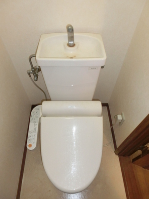 Toilet. Warm water washing toilet seat