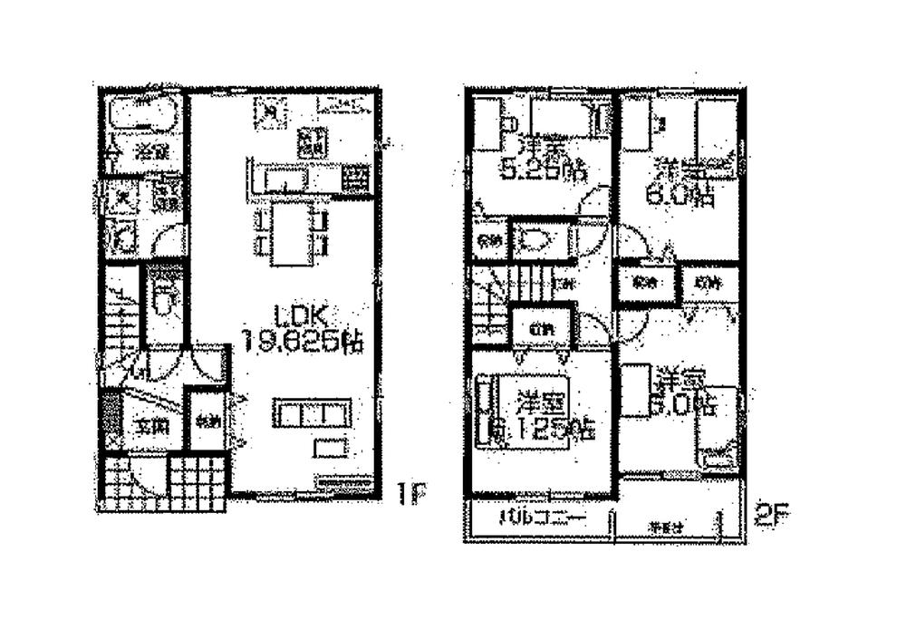 Floor plan. 23,300,000 yen, 4LDK, Land area 110.78 sq m , Building area 98.54 sq m