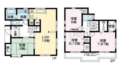 Floor plan. 26 million yen, 4LDK, Land area 145.83 sq m , Building area 102.26 sq m