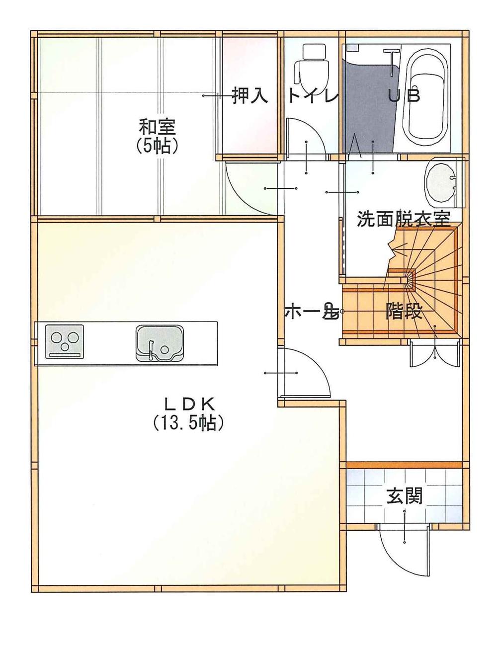 Floor plan. 20.8 million yen, 4LDK, Land area 115.21 sq m , Building area 96.88 sq m 1FL