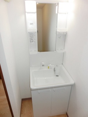 Washroom. Convenient independent vanity