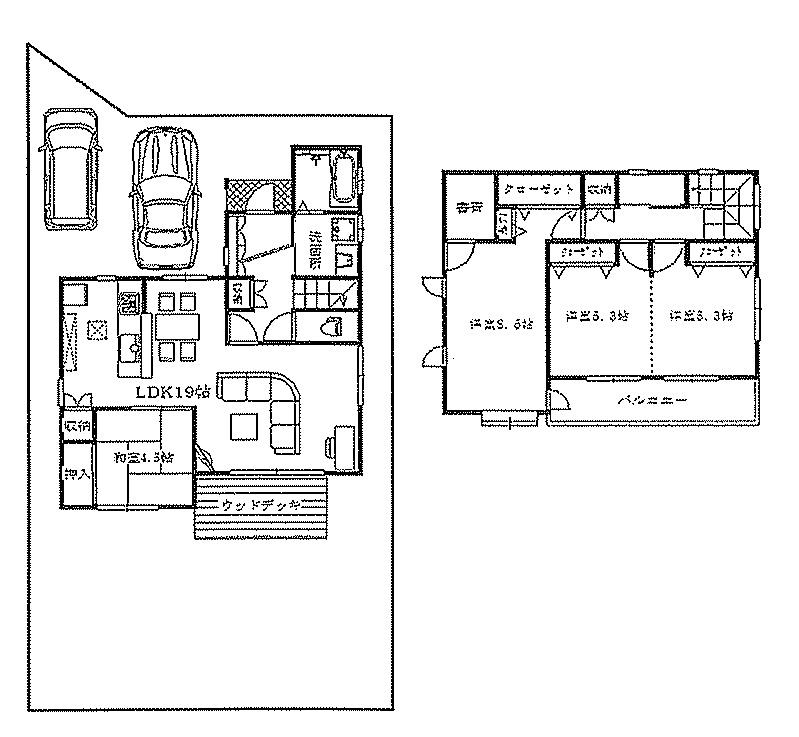 Floor plan. 32,600,000 yen, 4LDK, Land area 165.21 sq m , Building area 105.16 sq m