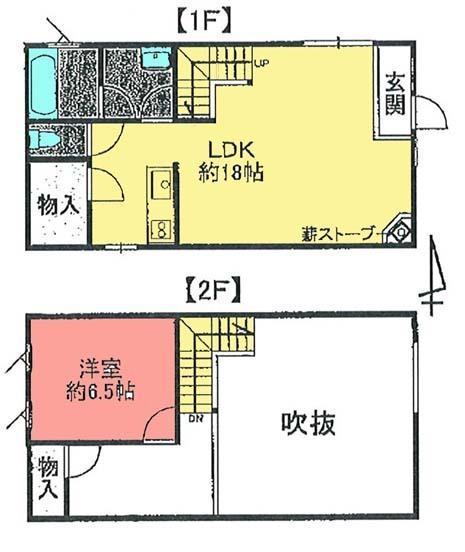 Floor plan. 23 million yen, 1LDK, Land area 155.95 sq m , Building area 70.06 sq m