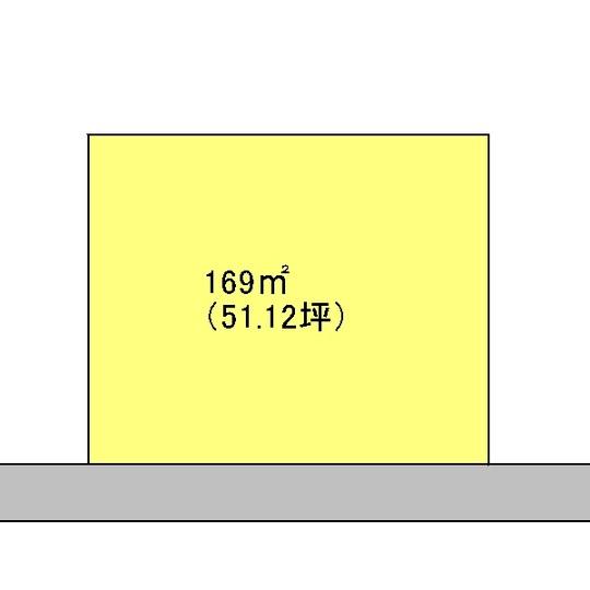 Compartment figure. Land price 2.3 million yen, Land area 169 sq m