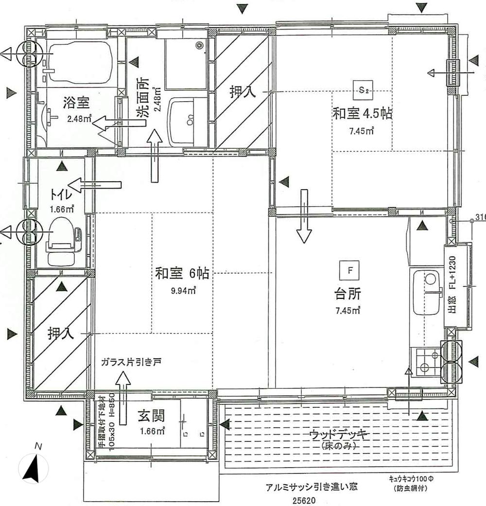 Floor plan. 9.2 million yen, 2K, Land area 282 sq m , Building area 36.44 sq m