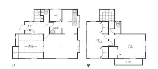 Floor plan. 7,980,000 yen, 3LDK, Land area 148.9 sq m , Building area 104.75 sq m