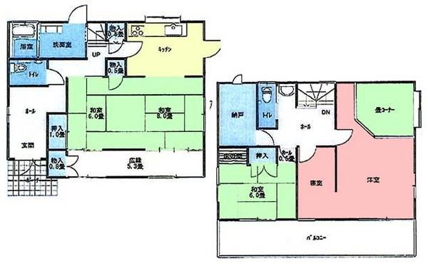 Floor plan. 13.8 million yen, 4LDK, Land area 474.83 sq m , Building area 131.61 sq m
