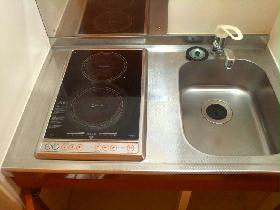 Kitchen. OK not'm dedicated cookware! Convenient electric stove