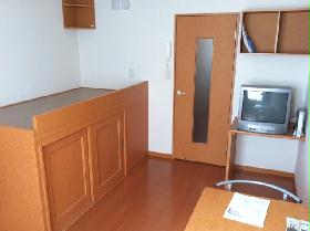 Living and room. The room spacious with storage enhancement