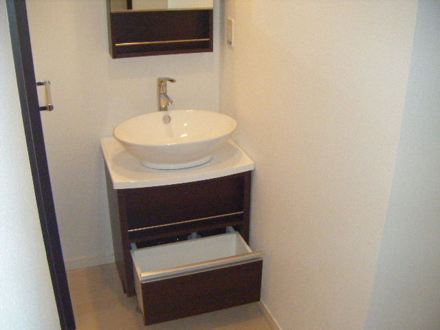 Washroom. It is fashionable washstand