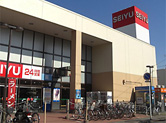 Supermarket. Seiyu 594m until the new Kitanarashino store (Super)