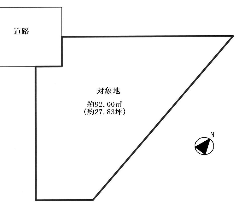Compartment figure. Land price 5 million yen, Land area 94.54 sq m