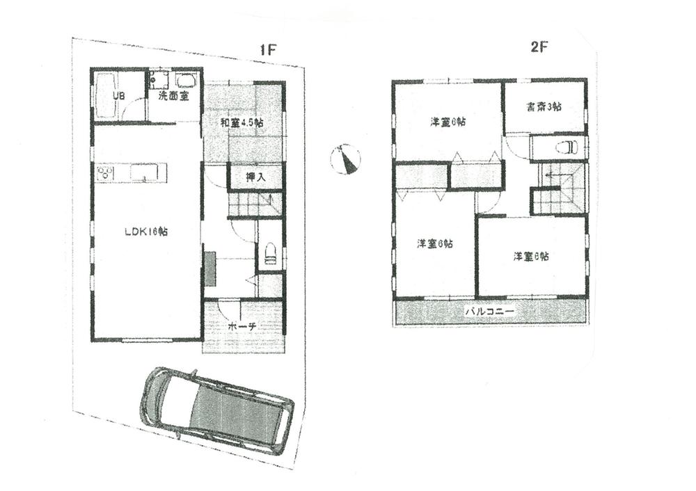 Floor plan. 26,300,000 yen, 4LDK + S (storeroom), Land area 100.22 sq m , Building area 99.36 sq m