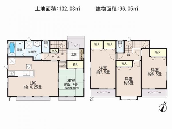 Floor plan. 33,800,000 yen, 4LDK, Land area 132.03 sq m , Priority to the present situation is if it is different from the building area 96.05 sq m drawings